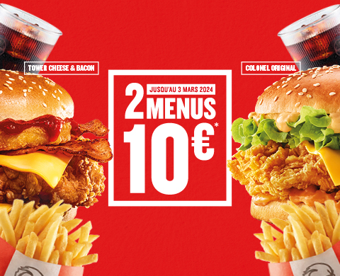 2 menus à 10€